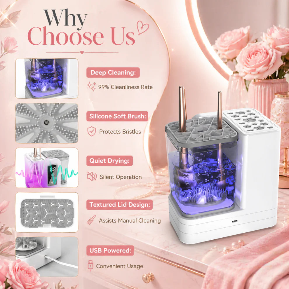 Ultimate 5-in-1 Makeup Brush Cleaner & Dryer